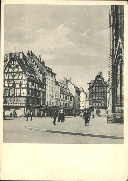 Strassburg Elsass Münsterplatz Hirsch Apotheke Kammerzell