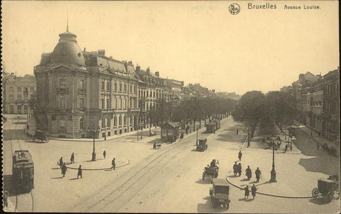 Bruxelles Bruessel Avenue Louise Strassenbahn