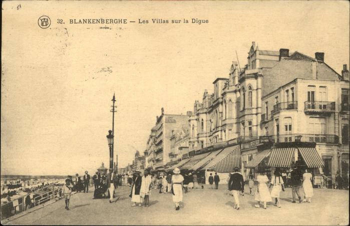 Blankenberghe Villas sur la digue Strand