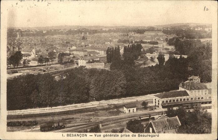 Besancon Doubs vue generale prise de Beauregard