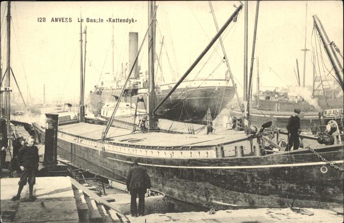 Anvers Antwerpen Bassin Kattendyk Schiffe