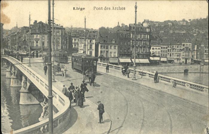 Liege Luettich Pont des Arches Strassenbahn Br?cke
