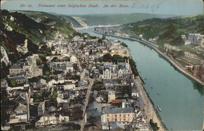 Maasboon Tr?mmer belgische Stadt Maas