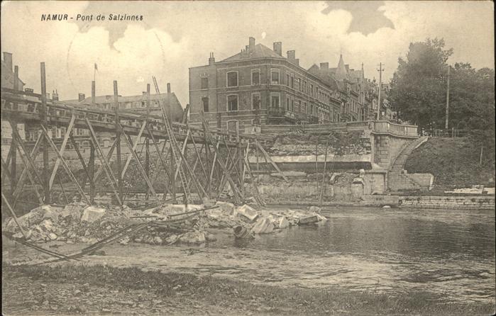 Namur Wallonie Pont de Salzinnes Zerst?rung