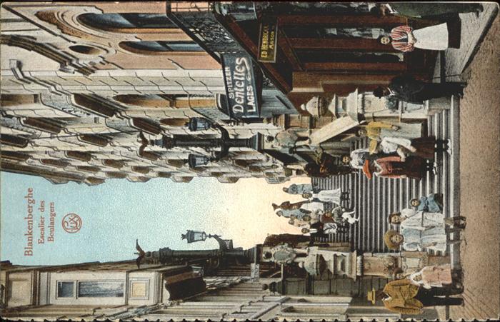 Blankenberghe Escalier des Boulangers Treppe