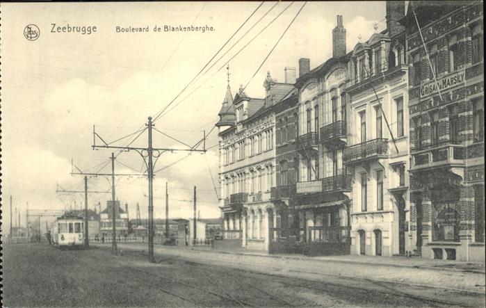 Zeebrugge Boulevard Blankenberghe Strassenbahn