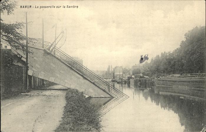 Namur Wallonie Sambre passerelle