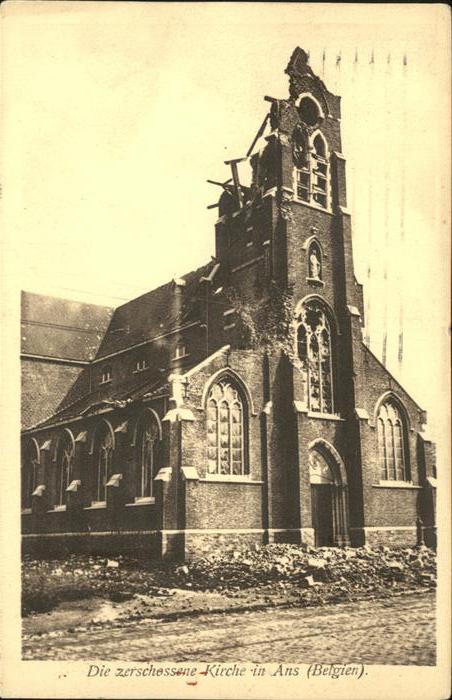 Ans Zerst?rung Kirche zerschossen