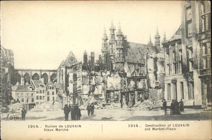 Louvain Flandre Viuex Marche Ruines