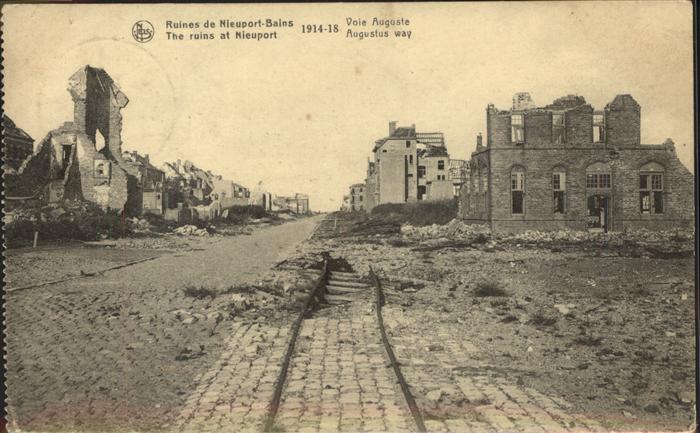 NIEUPORT Nieuwpoort West-Vlaanderen Belgie Ruins Nieuport 1914 1918