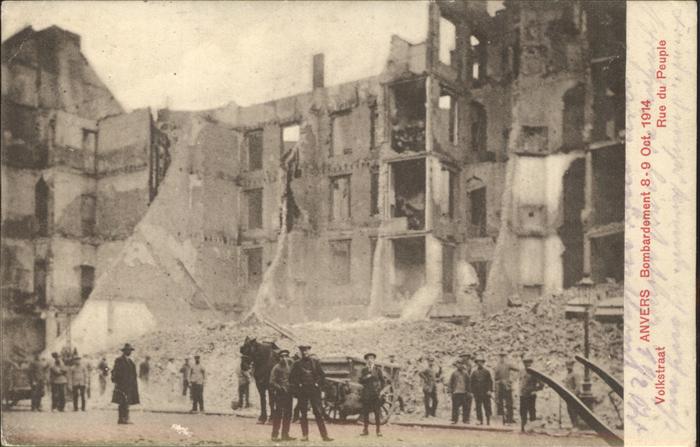 Anvers Antwerpen Bombardement 1914