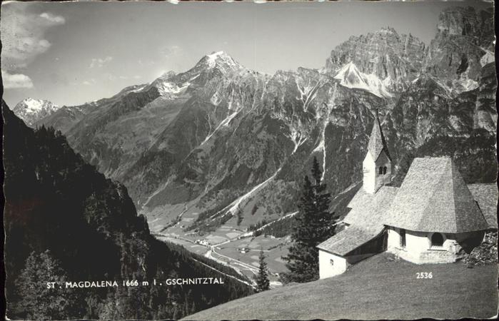 Sankt Magdalena Lemberg Steiermark Panorama Gschnitztal Kapelle