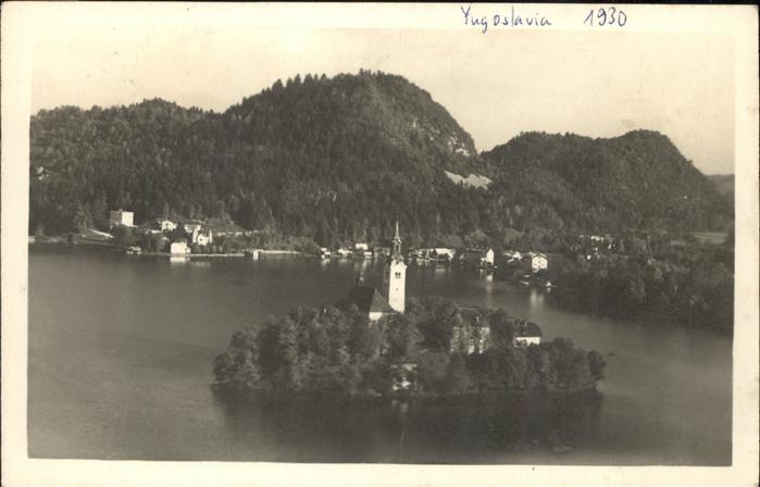 Bled Teilansicht Bleder See Kirche