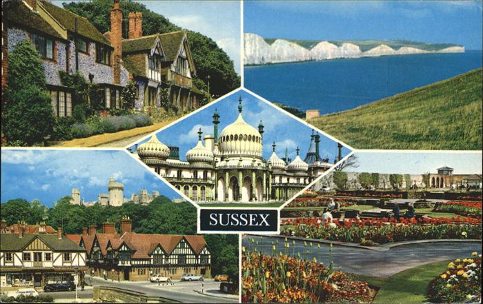 Sussex Rottingdean Tudor Cottages Eastbourne The Seven Sisters Brighton Royal Pa