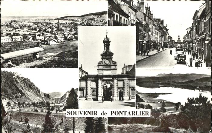 Pontarlier Doubs Vue generale Grande_Rue Porte Saint_Pie