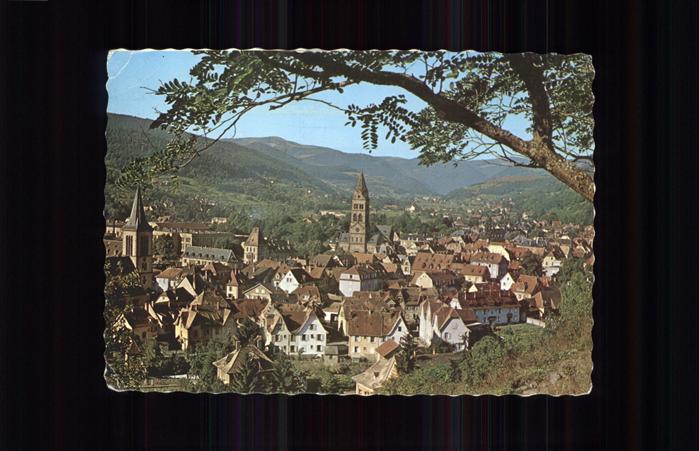 Munster Haut Rhin Elsass Vue generale eglise