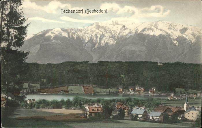 Techendorf Weissensee Panorama Millstätter See mit Alpenblick