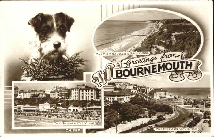 Bournemouth Sands and Westcliff Pier and Bay The Zig Zag Path Promenade