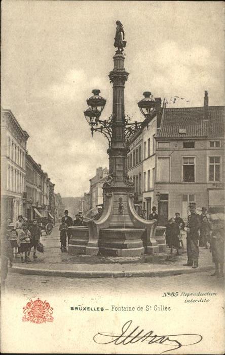 Bruxelles Bruessel Fontaine de St._Gilles