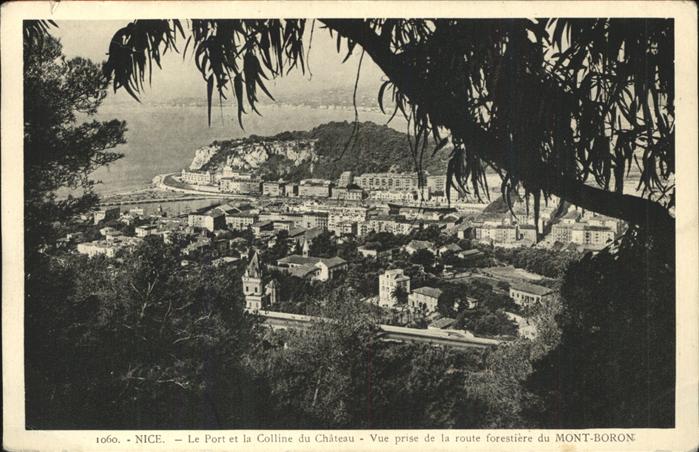 Nice Alpes Maritimes Le Port et la Colline du Chateau