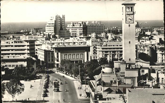 Casablanca Vue generale sur la Place Administrativ