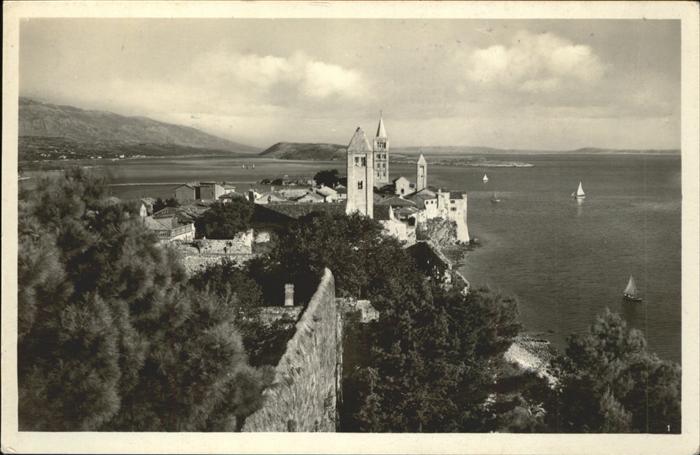 Rab Kroatien Teilansicht Adria_Küste