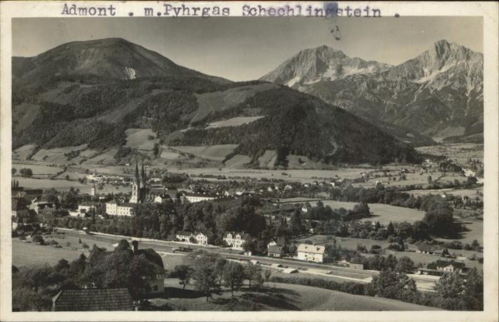 Admont Steiermark Panorama mit Pyhrgas_Scheiblingstein