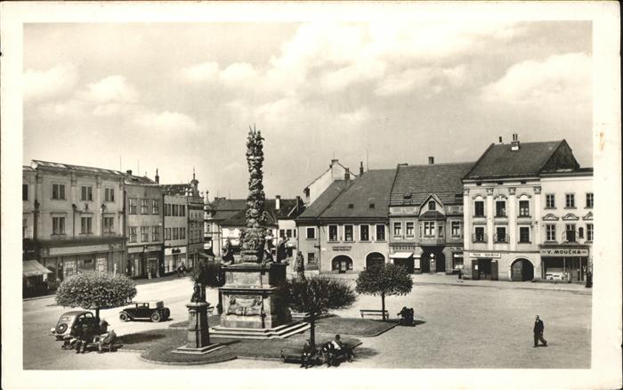 Wischau Tschechien Marktplatz Denkmal Feldpost