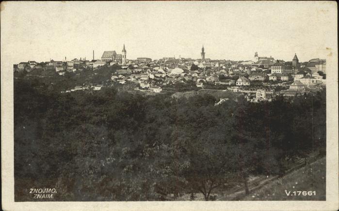 Znojmo Blick über die Stadt