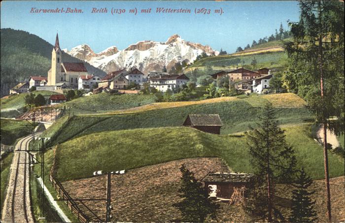 Reith Seefeld Tirol Karwendel_Bahn Wetterstein