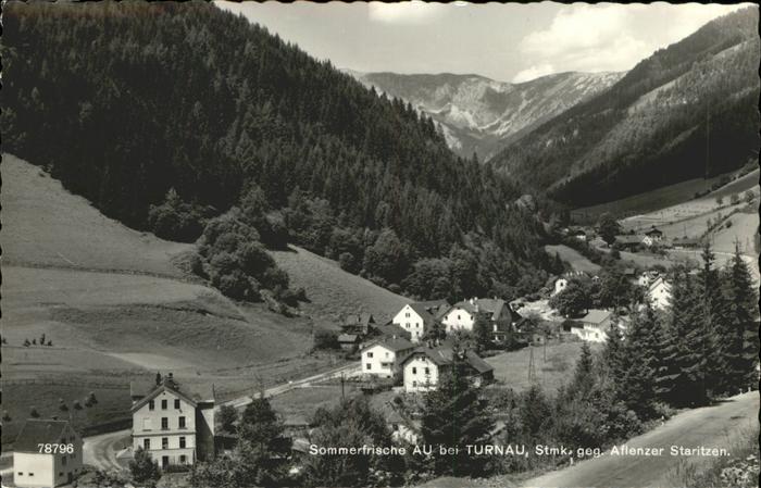 Au Turnau Steiermark Gesamtansicht mit Aflenzer Staritzen