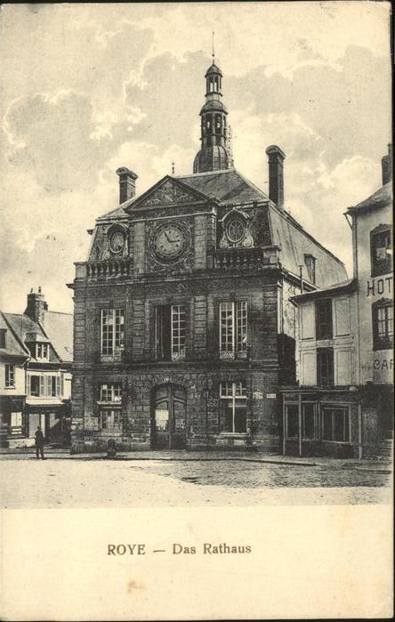 Roye Haute-Saone Rathaus Feldpost