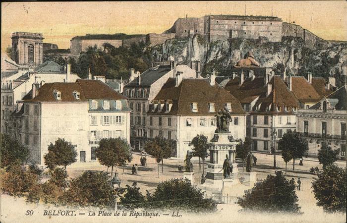 Belfort Alsace La Place de la Republique Denkmal