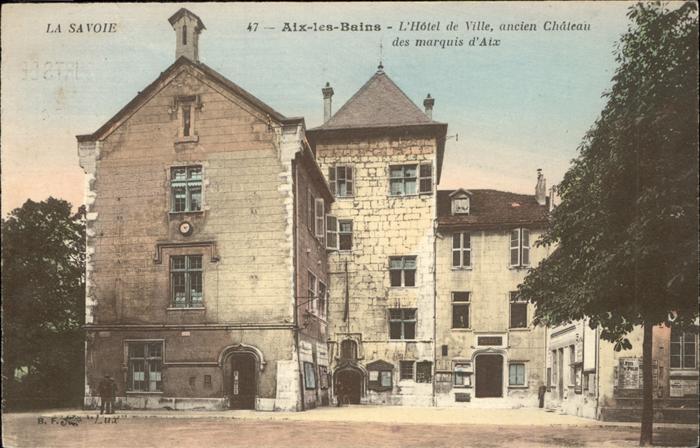 Aix-les-Bains Hotel de Ville Chateau des Marquis