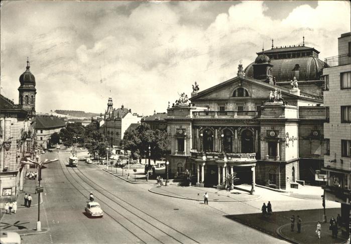 Plzen Pilsen Divadlo J.K. Tyla Denkmal Kirche