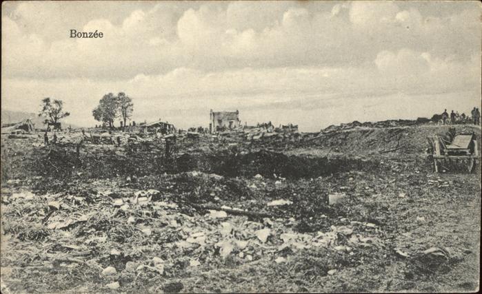 Bonzee Meuse Trümmer Feldpost