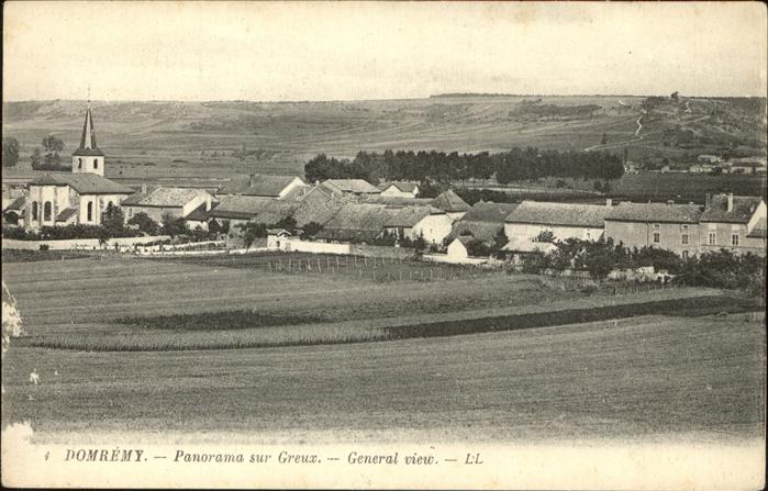 Domremy-la-Pucelle Vosges Panorama sur Greux