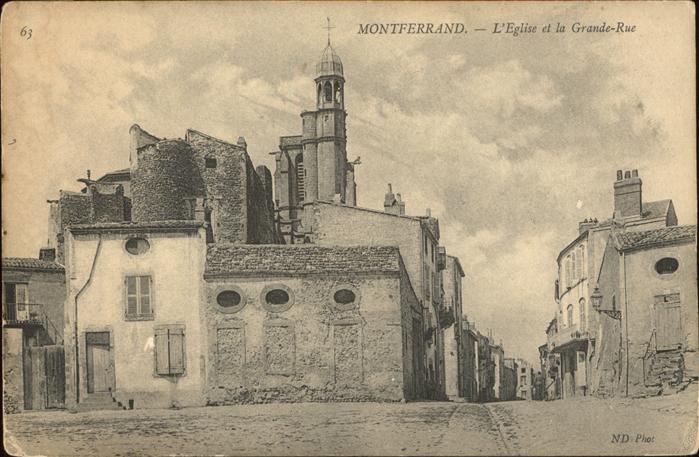 Montferrand Aude L Eglise et la Grande_Rue