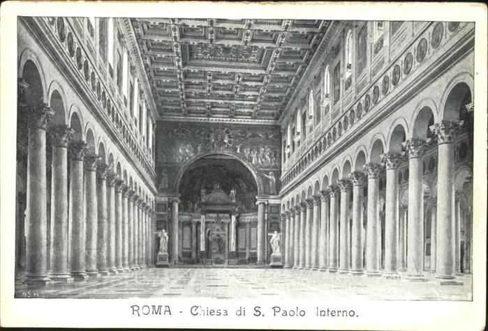Rom Roma Chiesa di S. Paolo Interno