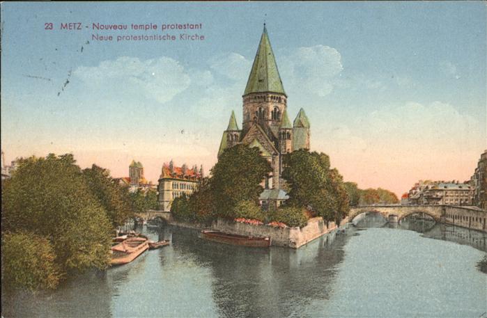 Metz  57 Moselle Nouveau temple protestant Protestantisc