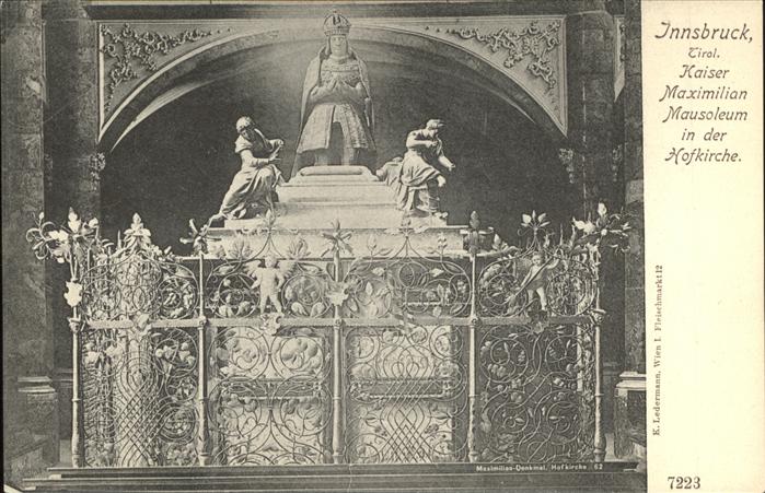 Innsbruck Kaiser Maximilian Mausoleum in der Hofkirche