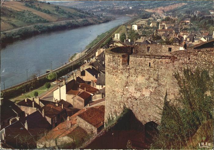 Sierck-les-Bains Moselle Sur la rive gauche de la Moselle vue du