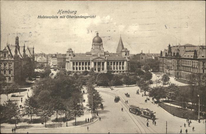 Hamburg Holstenplatz mit Oberlandesgericht