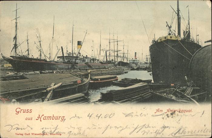 Hamburg Am Amerikaquai Schiff