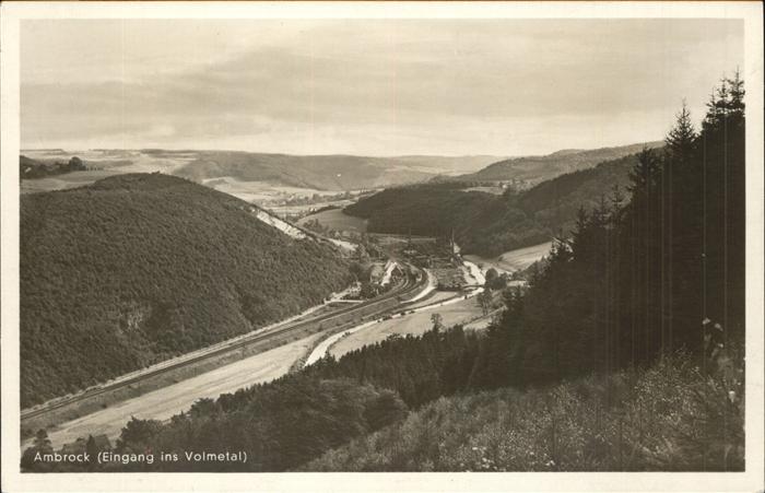 Ambrock Hagen Panorama Eingang ins Volmetal Feldpost