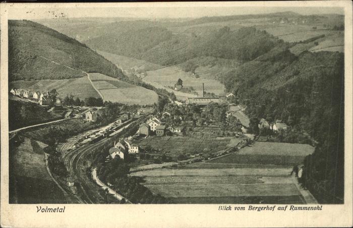 Rummenohl Panorama Blick vom Bergerhof Volmetal