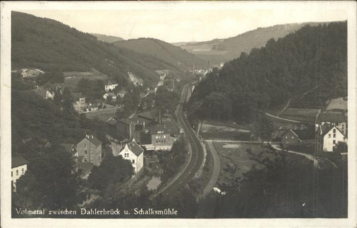 Dahlerbrueck Panorama Blick ins Volmetal zwischen Dahlerbrueck und Schalksmuehle