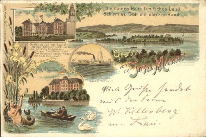 Insel Mainau Schloss Dampfschiff Kaiser Wilhelm