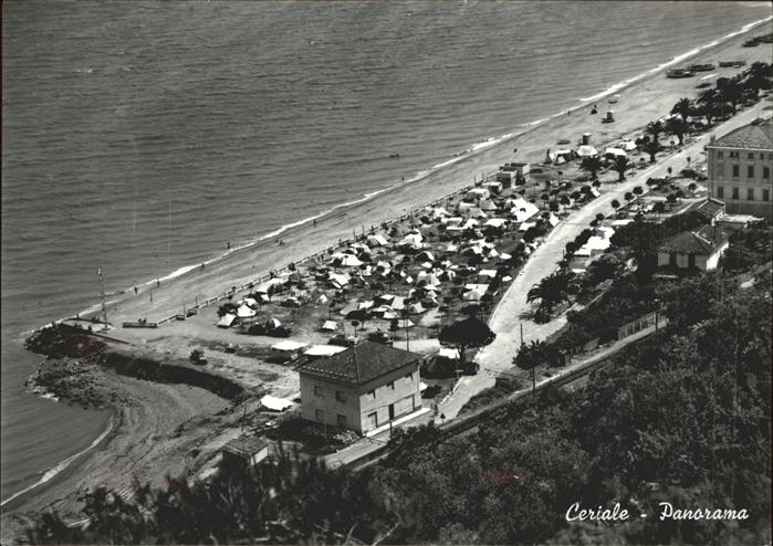 Ceriale Liguria Panorama Strand