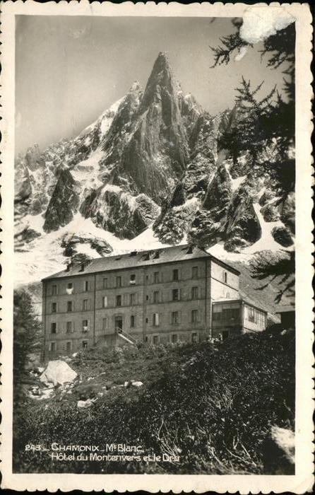 Chamonix Mont Blanc Hotel du Montenvers et le Dr